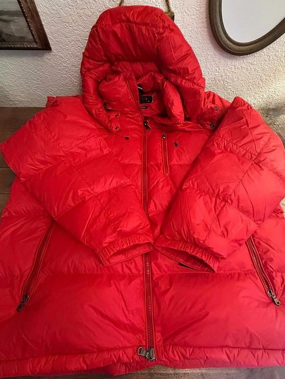 Polo Ralph Lauren Performance Down Puffer Jacket Red 2XL